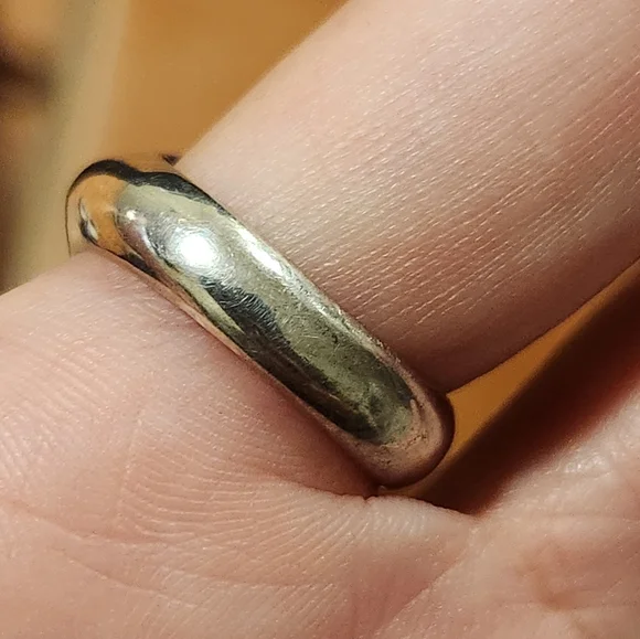 Vintage Sterling Silver Ring Size 7.5 9.9 grams - Picture 3 of 12